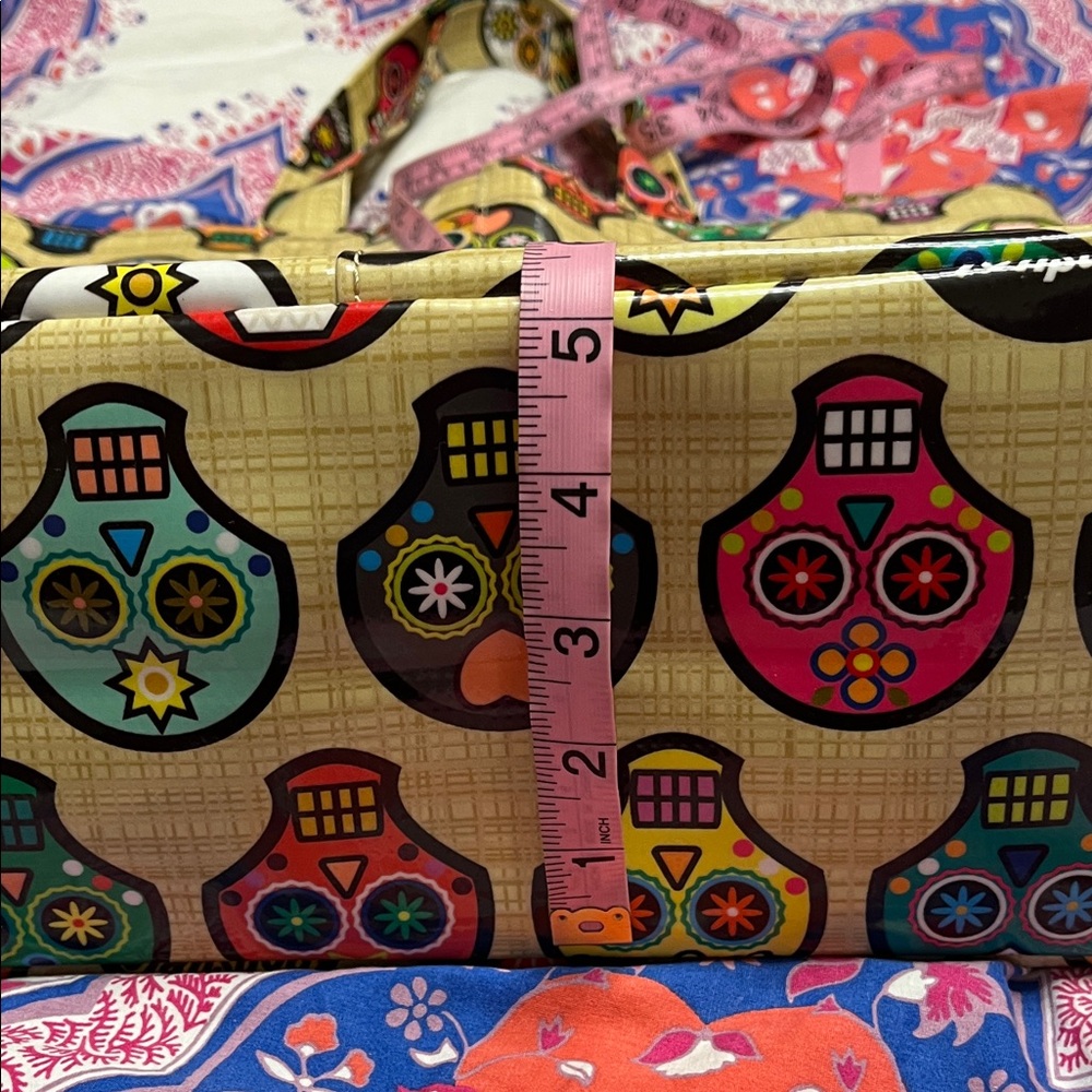 Consuela Vibrant Skull Pattern Tote - Picture 9 of 10